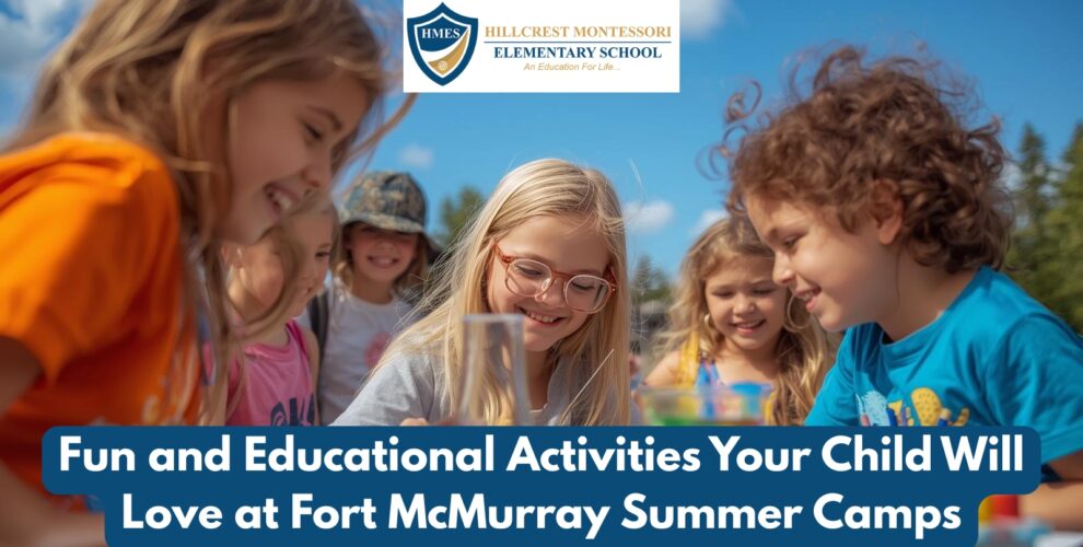 Children enjoying fun educational activities at summer camps Fort McMurray